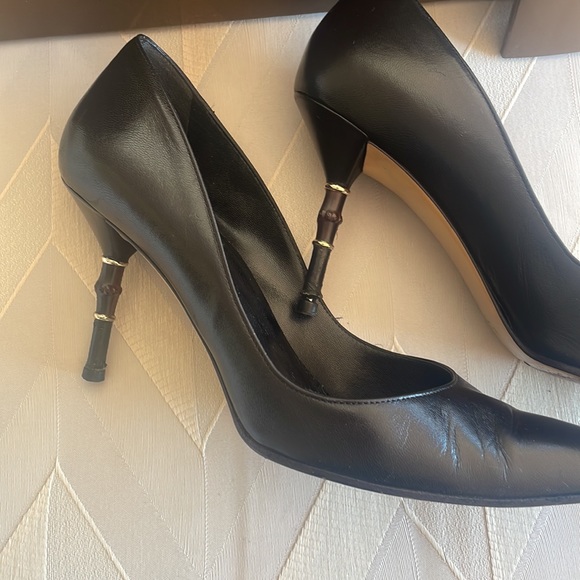 Gucci black shoes size 8/5 with box and certificate - Picture 5 of 7